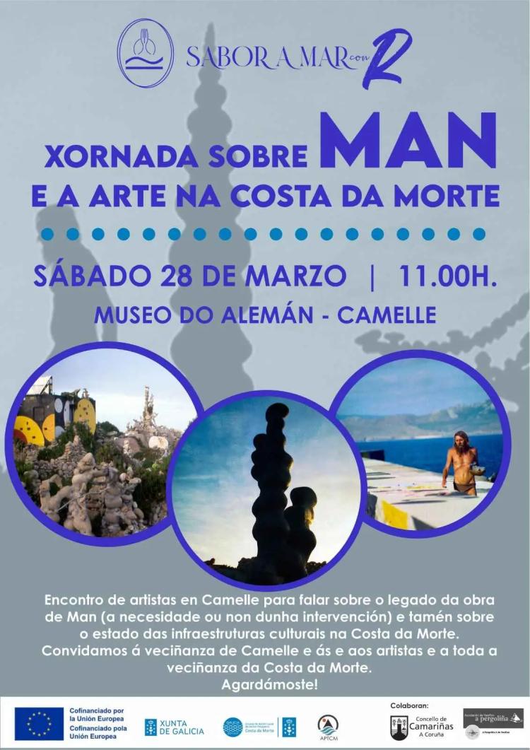 Xornada sobre Man e a arte na Costa da Morte 2026 en Camelle