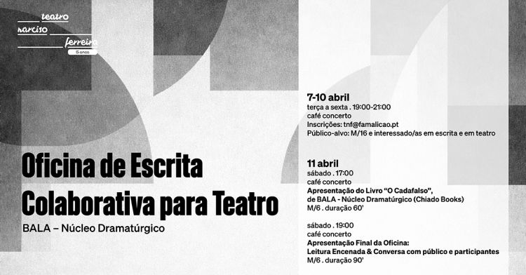 Oficina de Escrita Colaborativa para Teatro