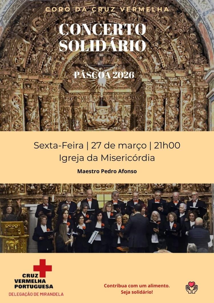 Concerto Solidário - Páscoa 2026 | Coro da Cruz Vermelha de Mirandela