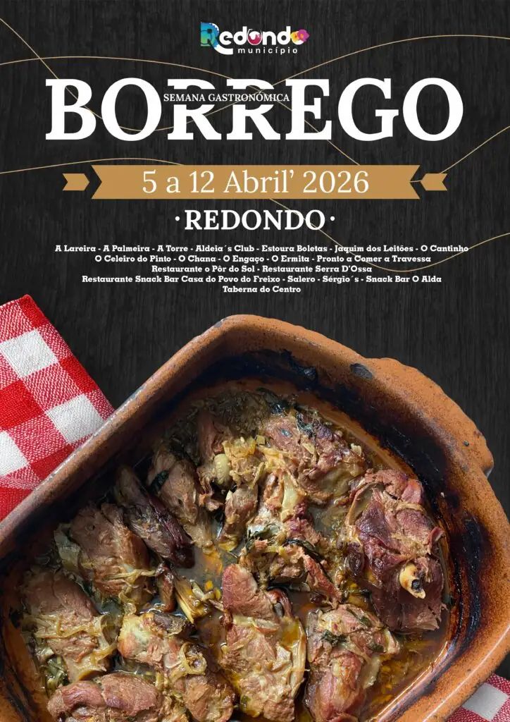 Semana Gastronómica do Borrego | de 05 a 12 de abril | Concelho de Redondo