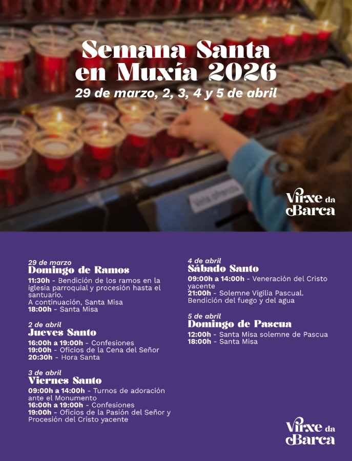 Semana Santa 2026 na Virxe da Barca