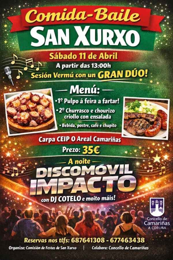 Comida Baile de San Xurxo 2026