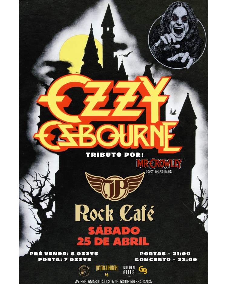 Mr Crowley Ozzy Experience | JP Rock Cafe