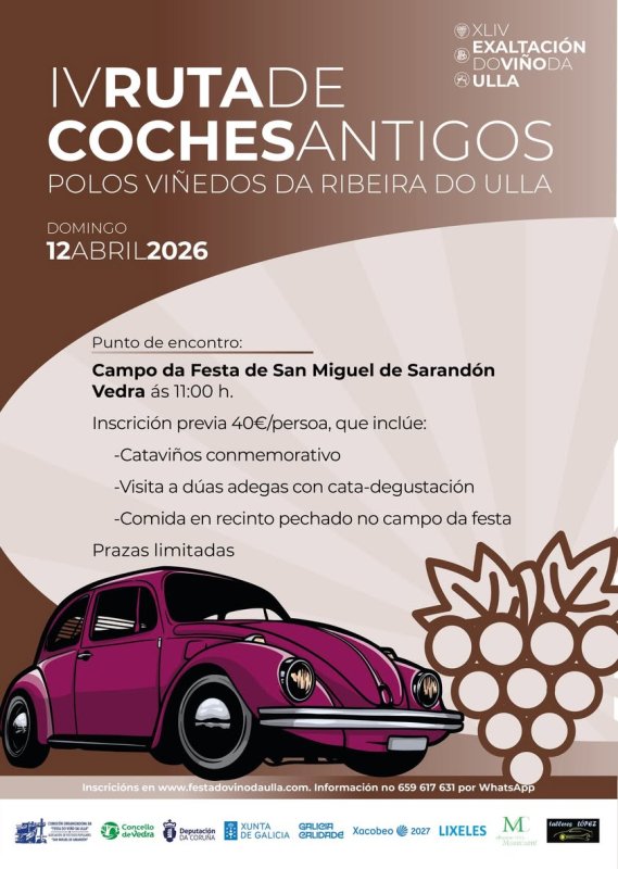IV Ruta de Coches Antigos polos Viñedos da Ribeira do Ulla