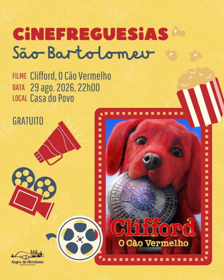 Cinema: Clifford, o Cão Vermelho — Cinefreguesias em São Bartolomeu (2026)