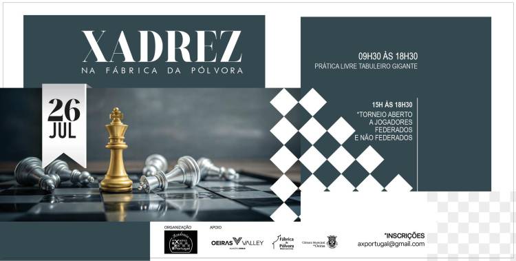 42º Dia de Xadrez na Fábrica da Pólvora de Barcarena (Torneios: Open e Sub12)