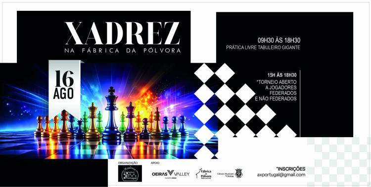 43º Dia de Xadrez na Fábrica da Pólvora de Barcarena (Torneios: Open e Sub12)