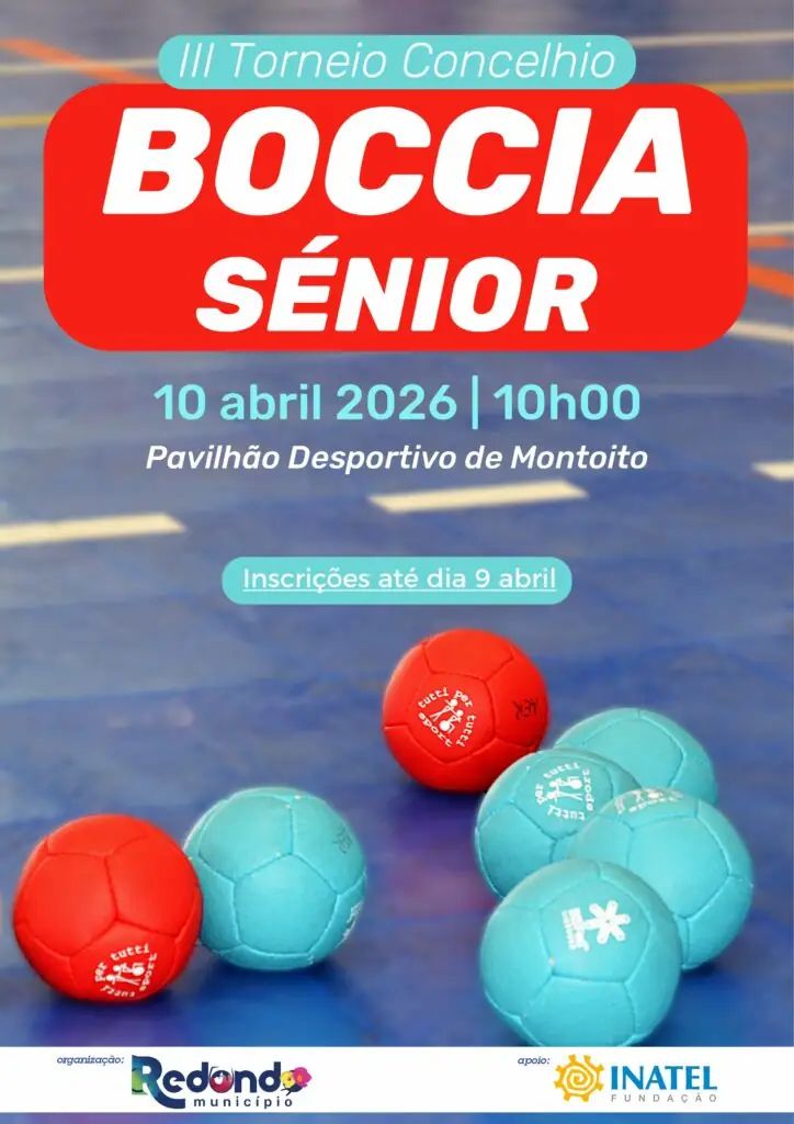 III Torneio Concelhio Boccia Sénior | 10 de abril | 10h00 | Pavilhão Desportivo de Montoito