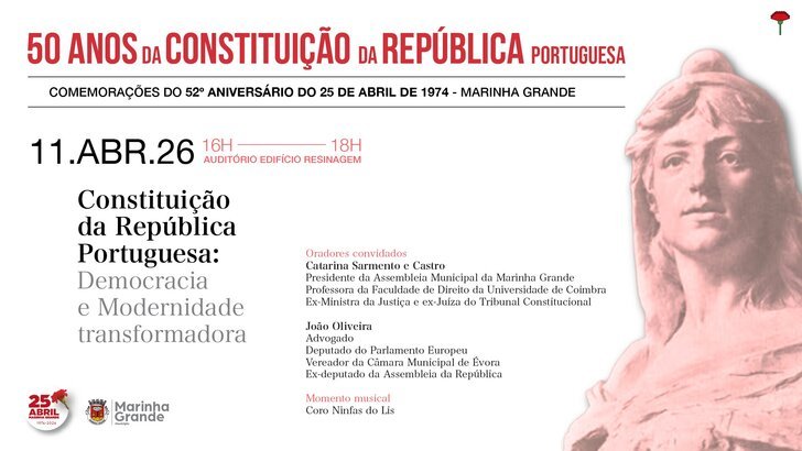 COMEMORAÇÃO DOS 50 ANOS DA CONSTITUIÇÃO DA REPÚBLICA PORTUGUESA