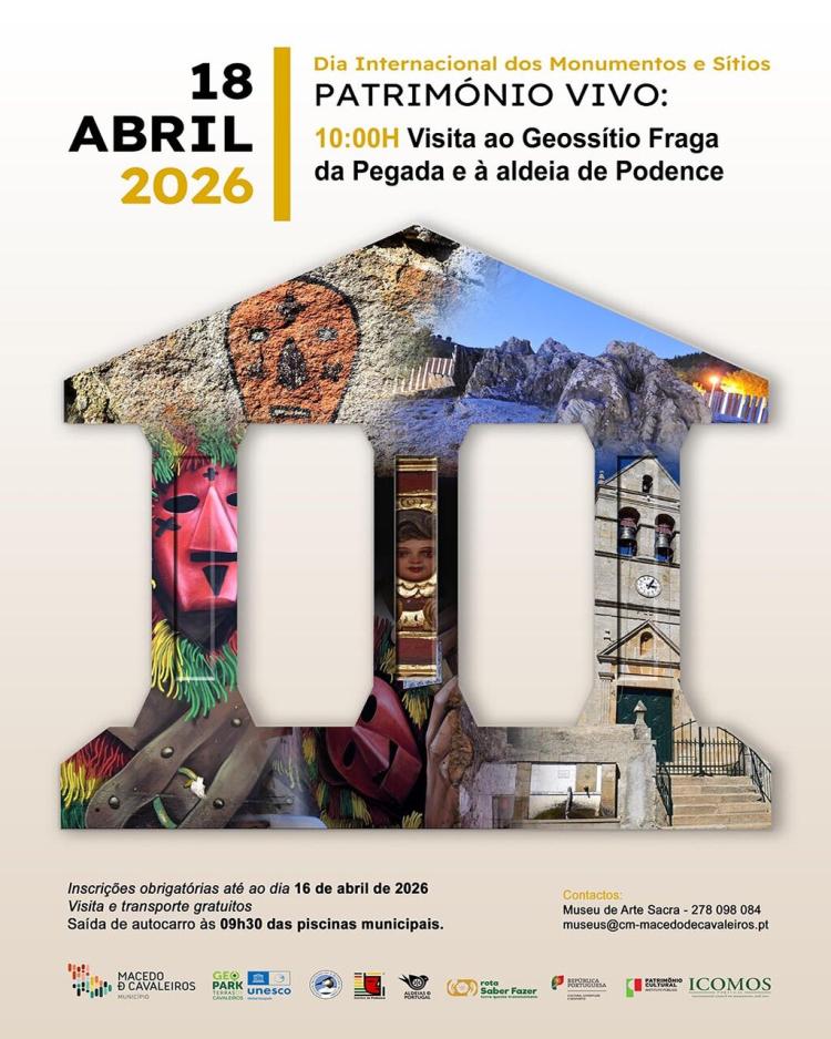 Dia Internacional dos Monumentos e Sítios - Visita à Fraga da Pegada e à aldeia de Podence