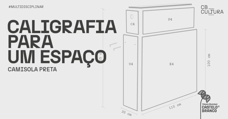 CALIGRAFIA PARA UM ESPAÇO - CAMISOLA PRETA 