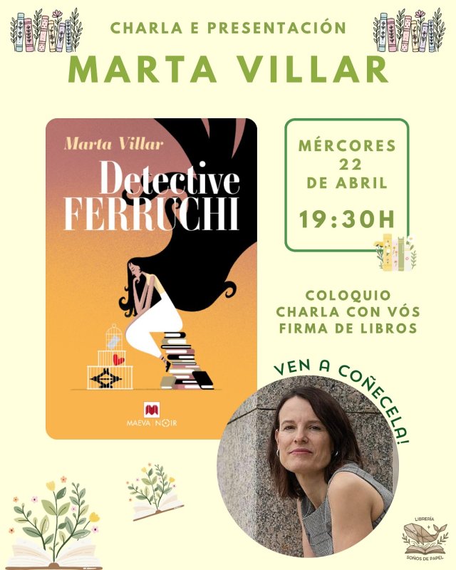 Charla e Presentación | 'Detective Ferruchi' de Marta Villar