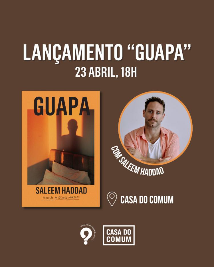 “Guapa”, de Saleem Haddad Lançamento