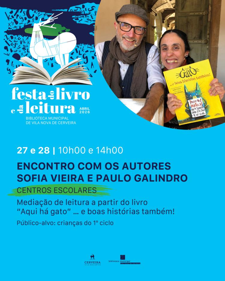 Encontro com os autores Sofia Vieira e Paulo Galindro