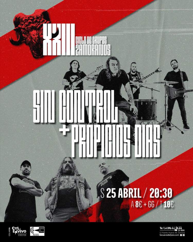 Concierto SIN CONTROL + PROPICIOS DÍAS