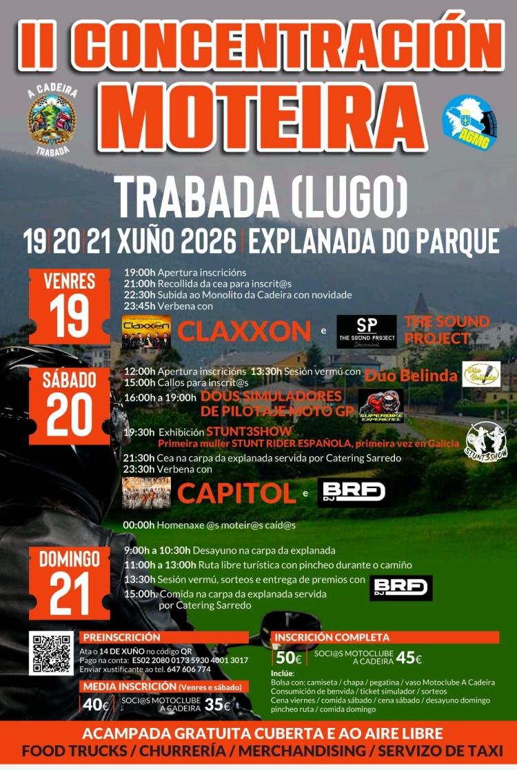 II Concentración Motera en Trabada, Lugo. Organiza Motoclube  A Cadeira