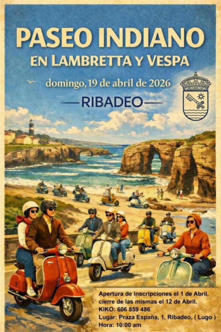 Paseo indiano en lambretta y Vespa 