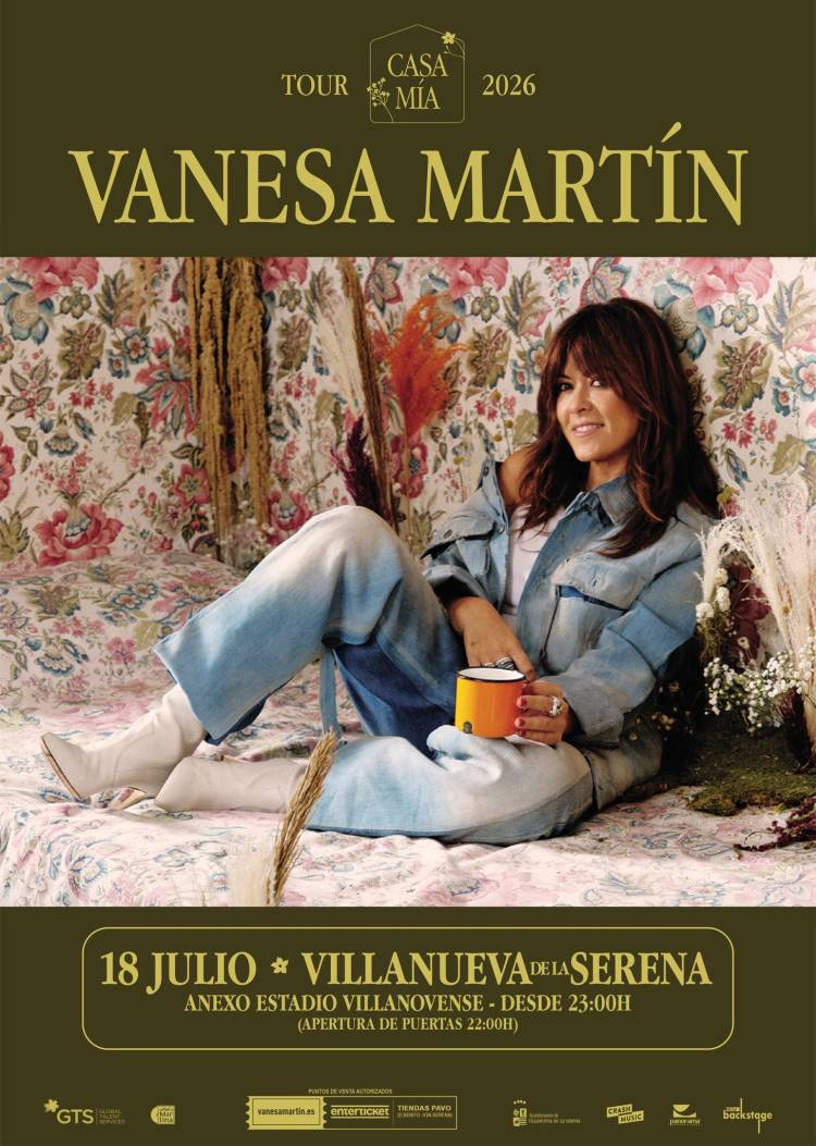 Concierto Vanesa Martín 'Tour Casa Mía 2026' Fiestas Patronales de Santiago y Santa Ana