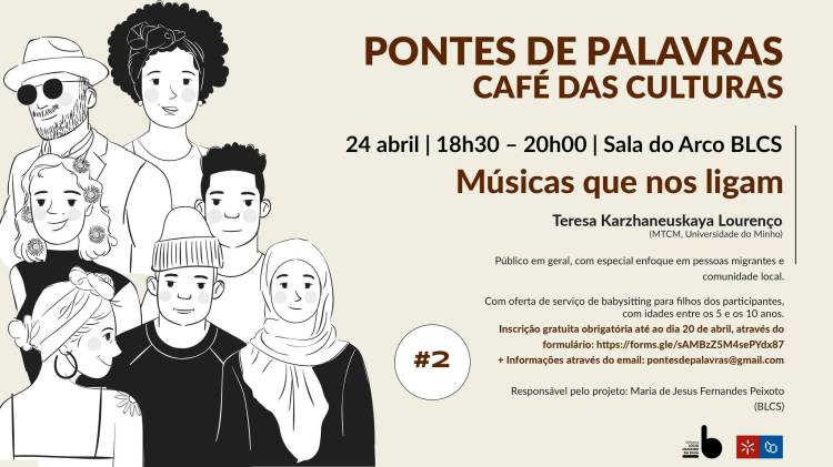 Pontes de Palavras – projeto intercultural | Café das Culturas #2 Músicas que nos ligam 