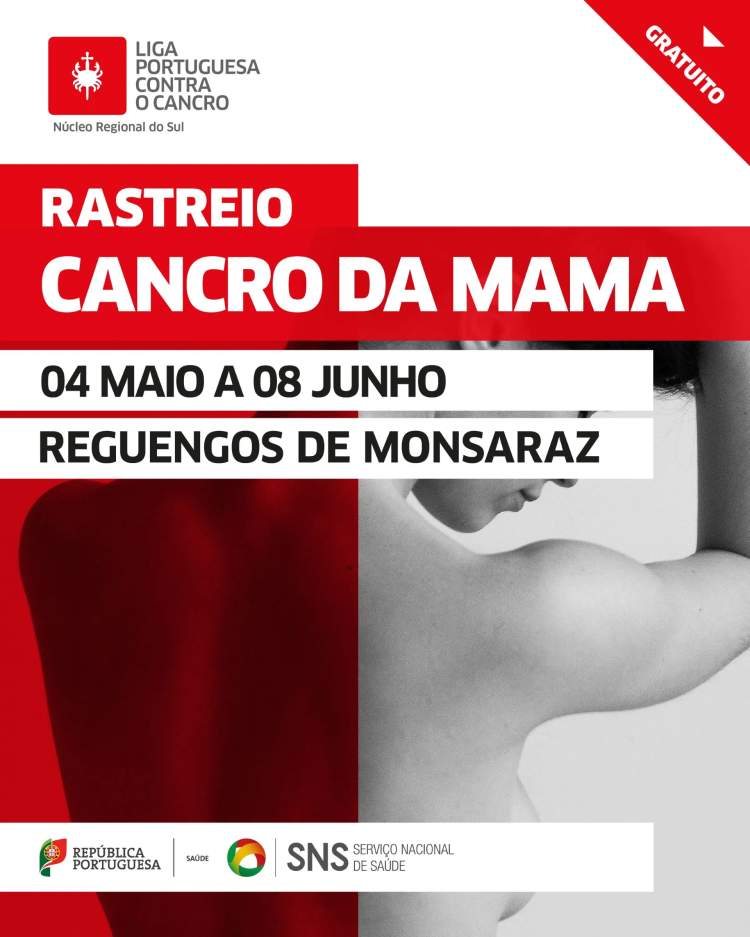 Rastreio Gratuito do Cancro de Mama | 4 maio a 8 junho