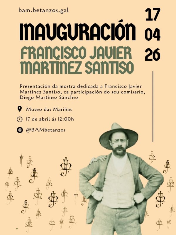 Inauguración da mostra dedicada a Francisco Javier Martínez Santiso