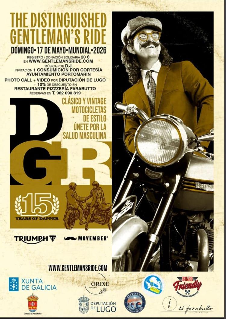 THE DISTINGUISHED GENTELMAN'S RIDE LUGO. Organiza Seby Cat