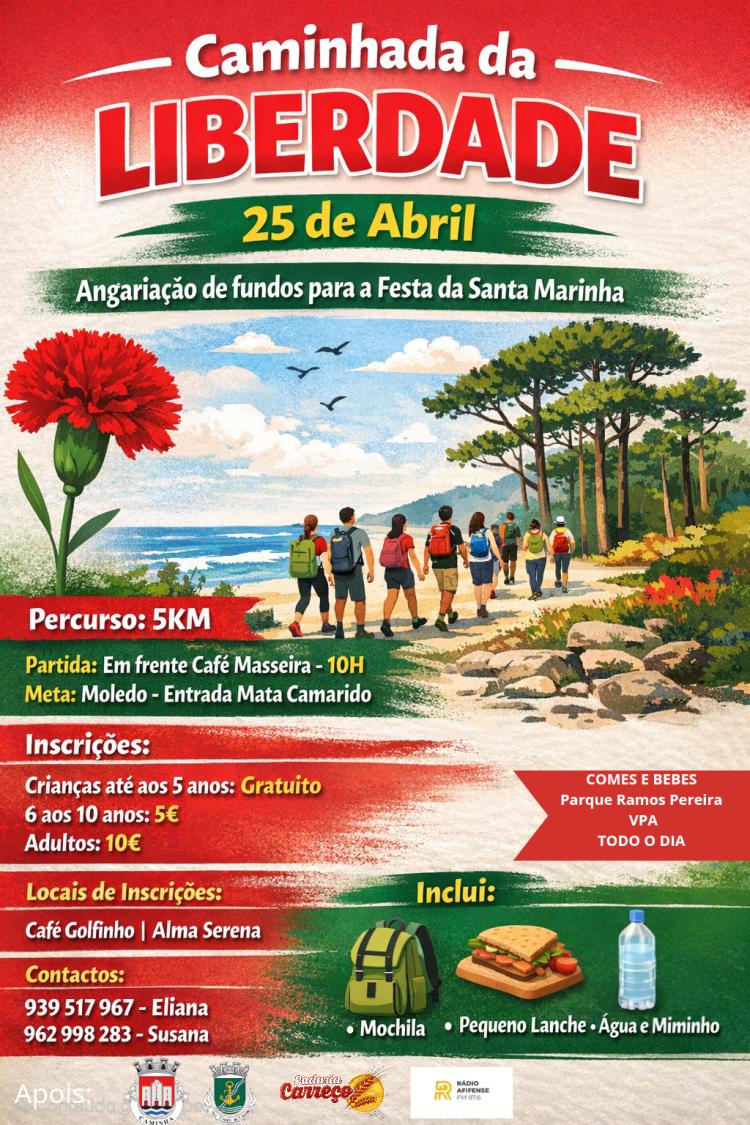 Caminhada da Liberdade – 25 de Abril