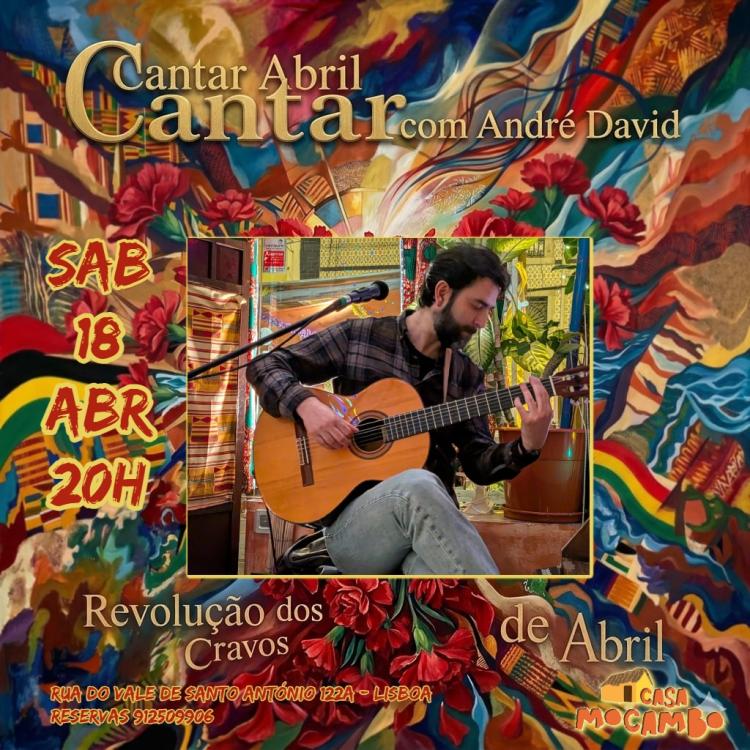 Jantar Cantar Abril com André David 