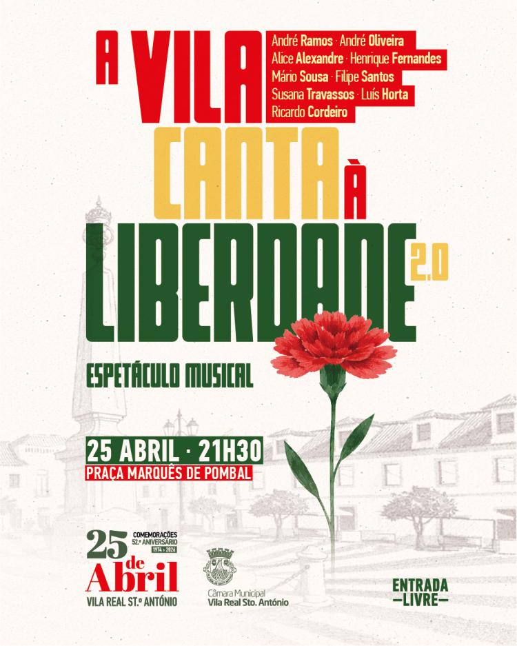 Espetáculo Musical | 'A Vila Canta à Liberdade 2.0'