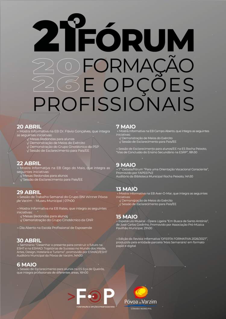 21.º Fórum de Formação e Opções Profissionais