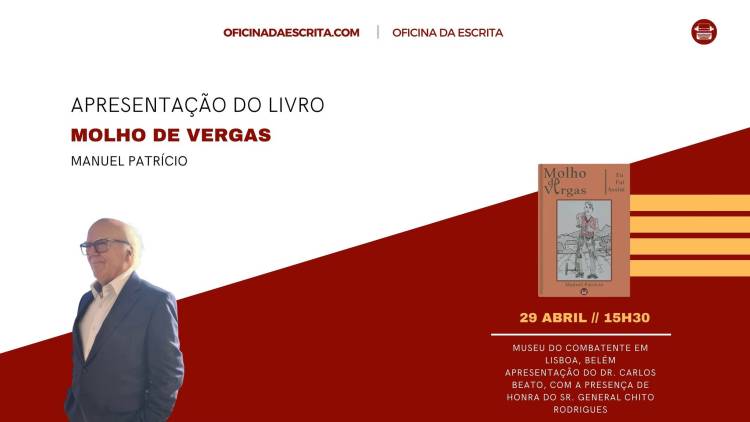 Apresentação do Livro Molho de Vergas, de Manuel Patrício