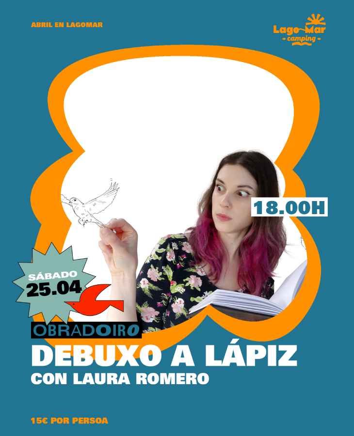 Obradoiro de debuxo a lápiz no Camping Lago-Mar