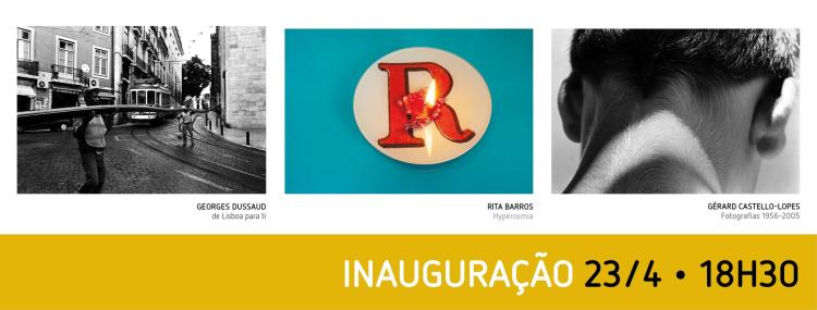 Inauguração de exposições de Georges Dussaud, Rita Barros e Gérard Castello-Lopes 