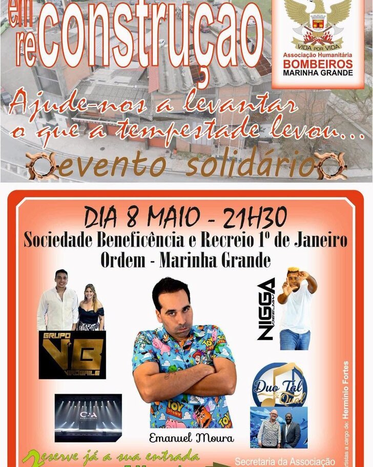 EVENTO SOLIDÁRIO | Associação Humanitária dos Bombeiros da Marinha Grande