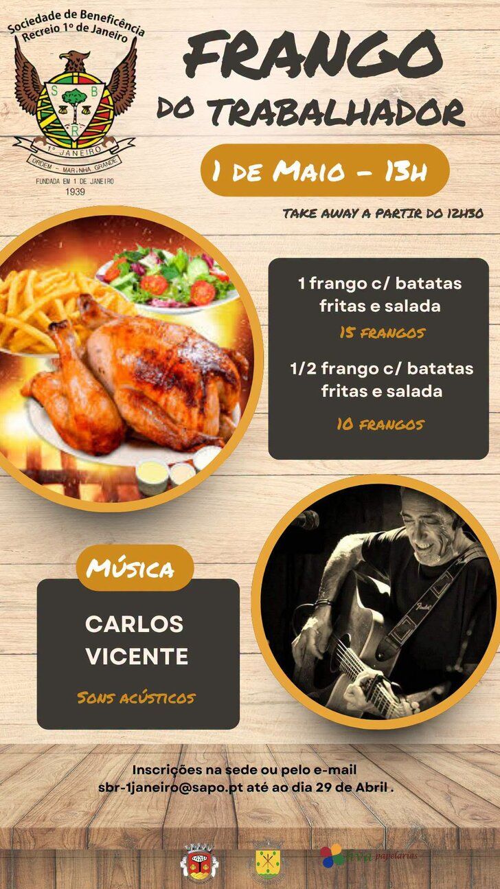 FRANGO DO TRABALHADOR | SBR 1.º de Janeiro - Ordem
