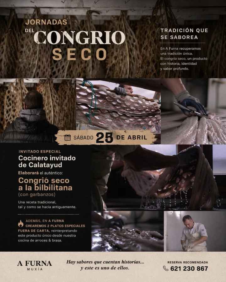 Xornadas do Congro Seco no Restaurante A Furna de Muxía