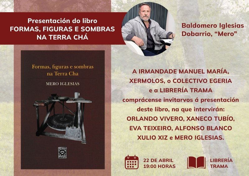 Presentación do libro 'Formas, figuras e sombras na Terra Chá' de Baldomero Iglesias Dobarrio