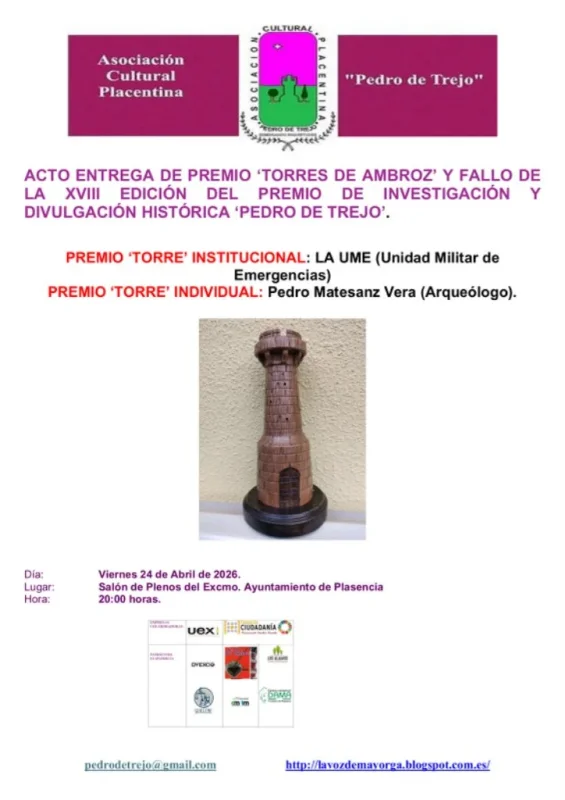 Entrega de Premios 'Torres de Ambroz' 2026