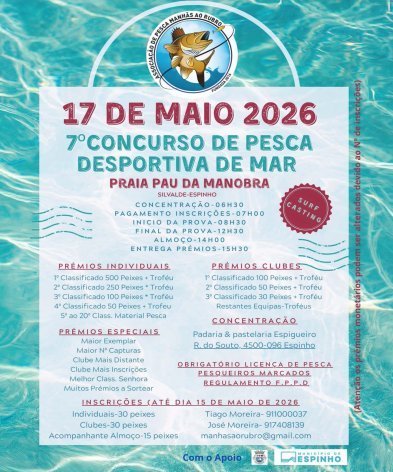 7.º Concurso de Pesca Desportiva de Mar