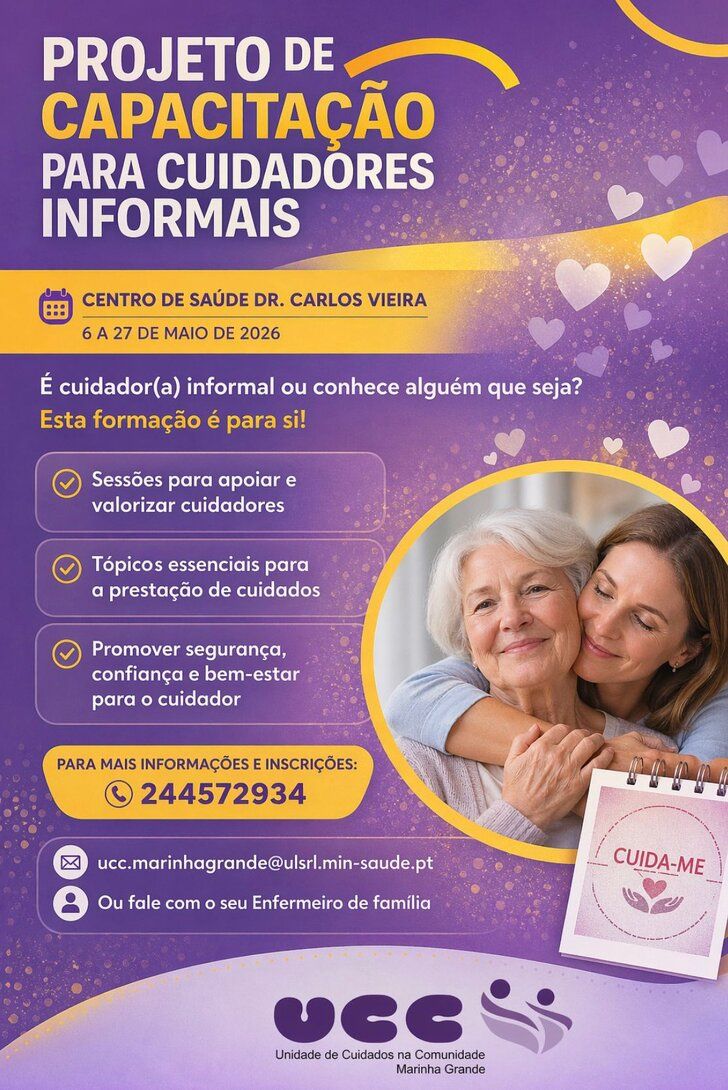 CAPACITAÇÃO PARA CUIDADORES INFORMAIS | Projeto pela UCC Marinha Grande