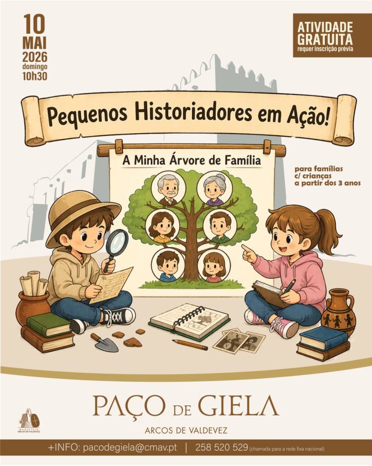 Pequenos historiadores em ação! A minha árvore de família