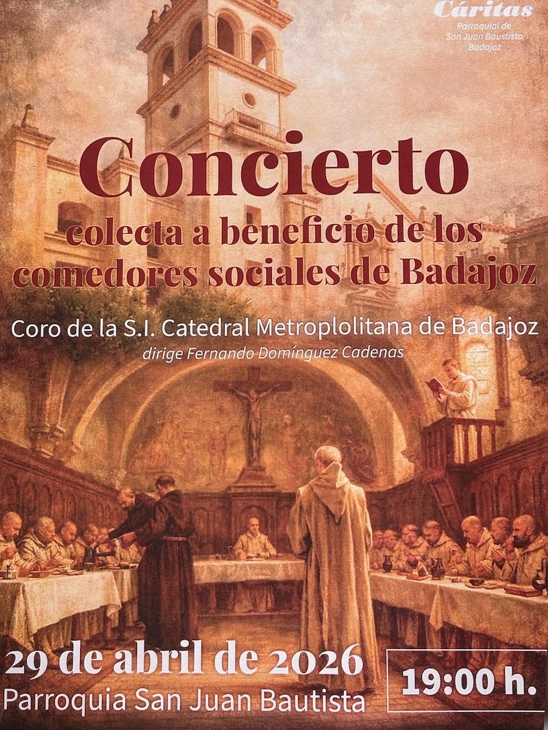 Concierto colecta a beneficio de los comedores sociales de Badajoz