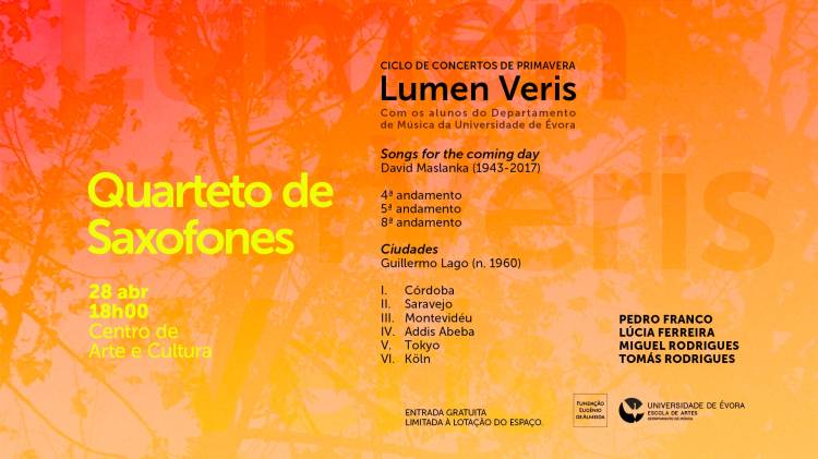 CONCERTO Quarteto de Saxofones no Centro de Arte e Cultura