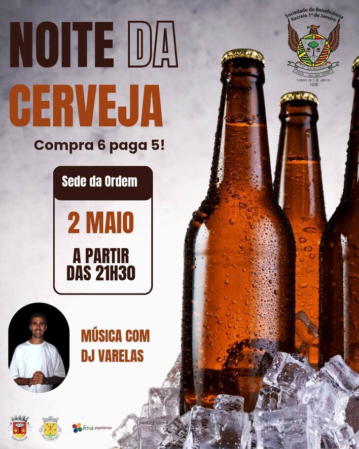 NOITE DA CERVEJA | SBR 1.º de Janeiro – Ordem