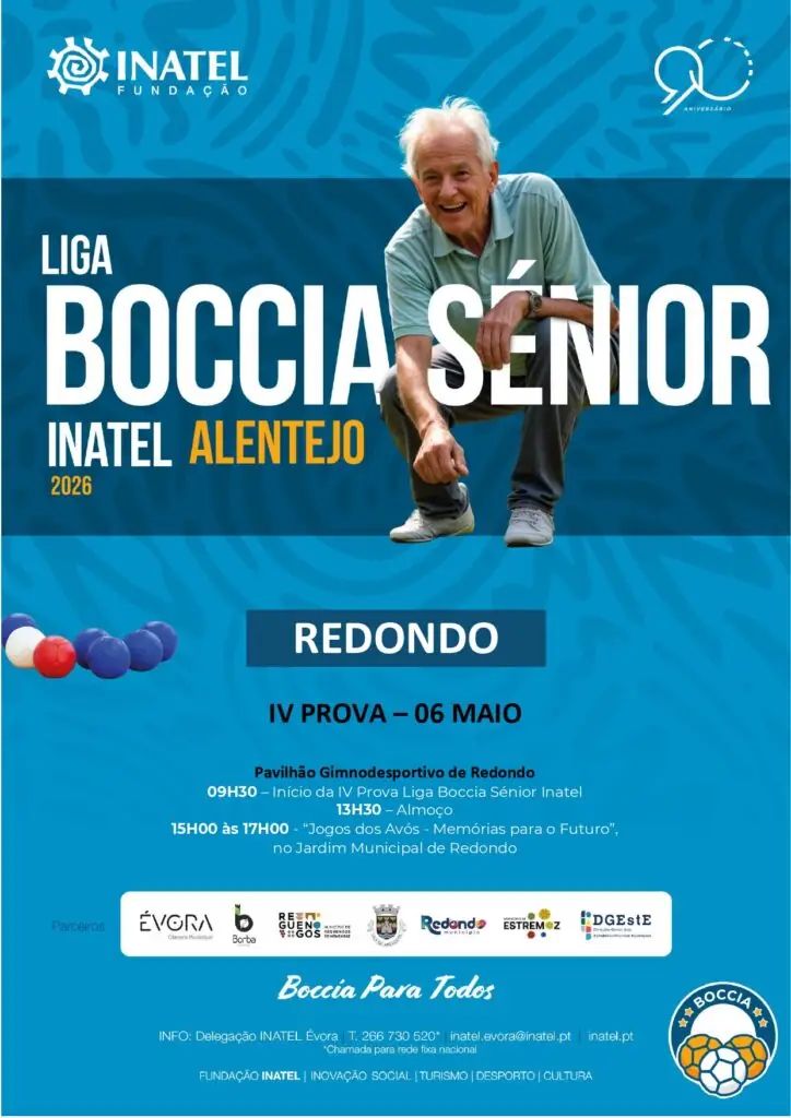 Liga Boccia Sénior: IV Prova – Redondo | 06 de maio | 09h30 | Pavilhão Gimnodesportivo de Redondo