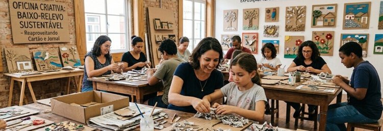 “Criar em baixo relevo” - Criar'tividades na Galeria: ateliês Infantis