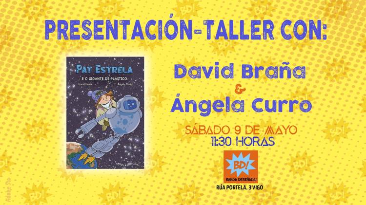 PRESENTACIÓN PAT ESTRELA CON ÁNGELA CURRO Y DAVID BRAÑA