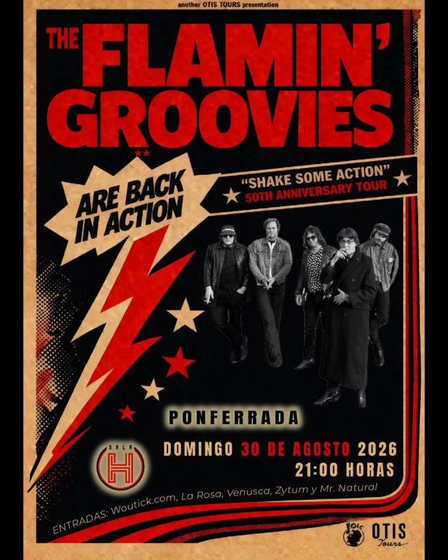 Concierto de The Flamin' Groovies en Ponferrada