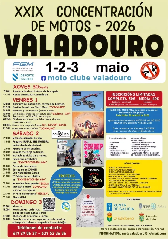 XXIX Concentración de Motos Valadouro 2026