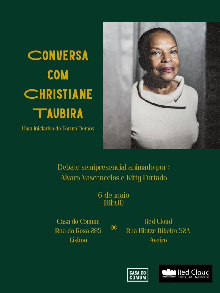 Debate “Escravatura: um crime contra a humanidade: Implicações para os países que escravizaram e traficaram pessoas”, com Christiane Taubira Conversa